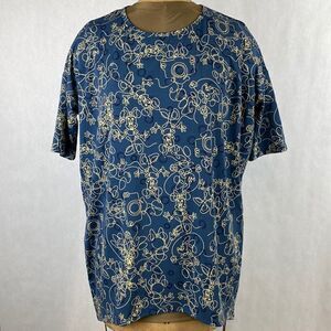 LuLaRoe Minnie Mouse Irma Top Shirt Tunic Disney Camera Blue Small